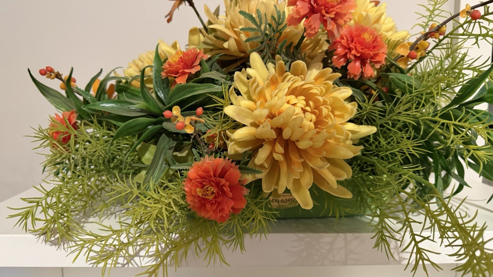 Vintage Centerpiece Plastic Floral Haeger Pottery Fall Autumn F15