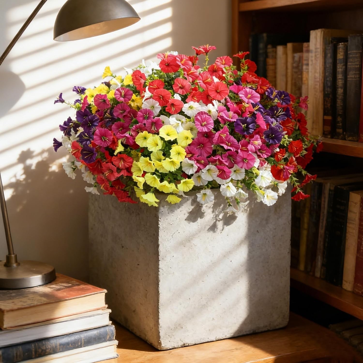 Vibrant UV-Resistant Faux Plants – 12 Bundles for Effortless Outdoor Style