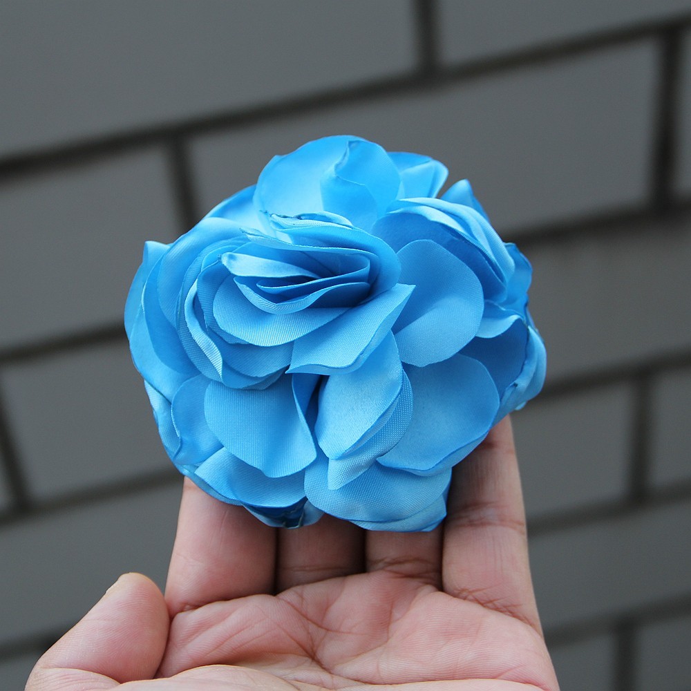9cm French Fashion Cloth Art Flower For Women Handmade Fabric Corsage Lapel