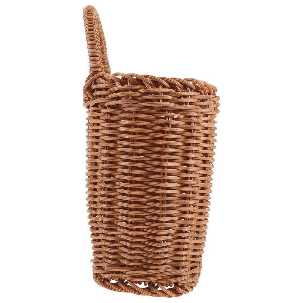 Hanging Wall Wicker Basket Front of Door Kitchen Storage Child
