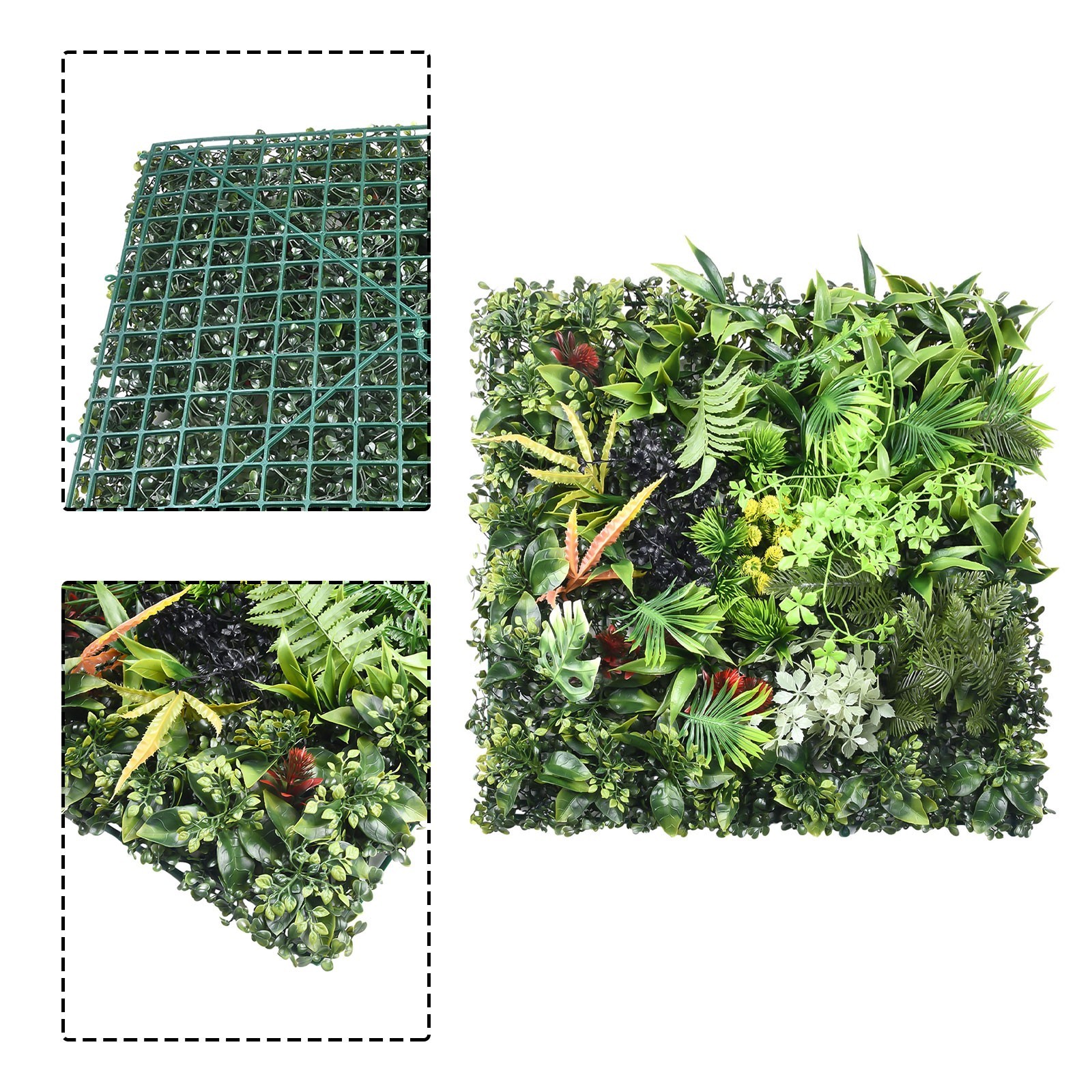 Create a Welcoming with Artificial Green Grass Square Plant