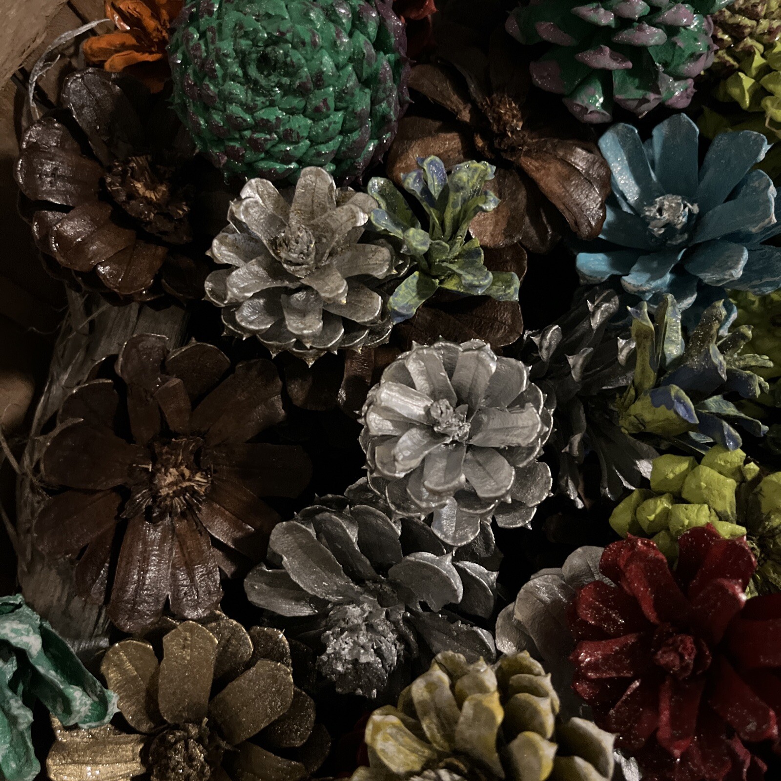 1 Dozen Pine Cone Flowers/Pine Cone Succulent-Hand Cut/Rustic