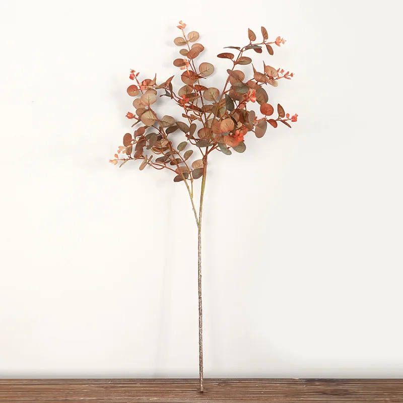 70Cm Autumn Color Eucalyptus Leaf Forest Money Leaf Artificial Plant Wedding Hom