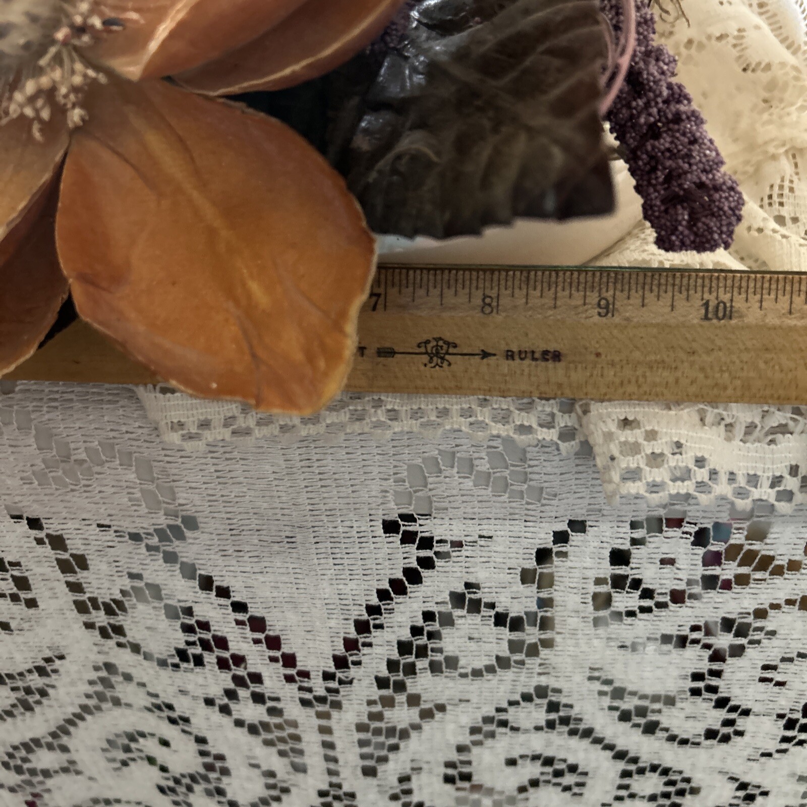 Exotic Artificial Floral Arrangement In A Porcelain Dish Made In Portugal