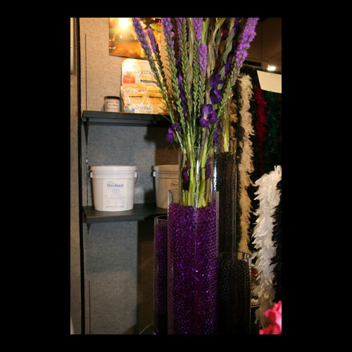 Purple gel beads, store water for flowers – vase decor