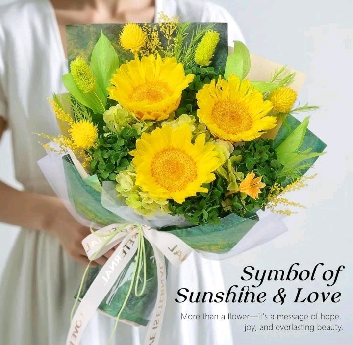 Preserved Sunflower Bouquet – Forever Flowers for Delivery, Long-Lasting Flower