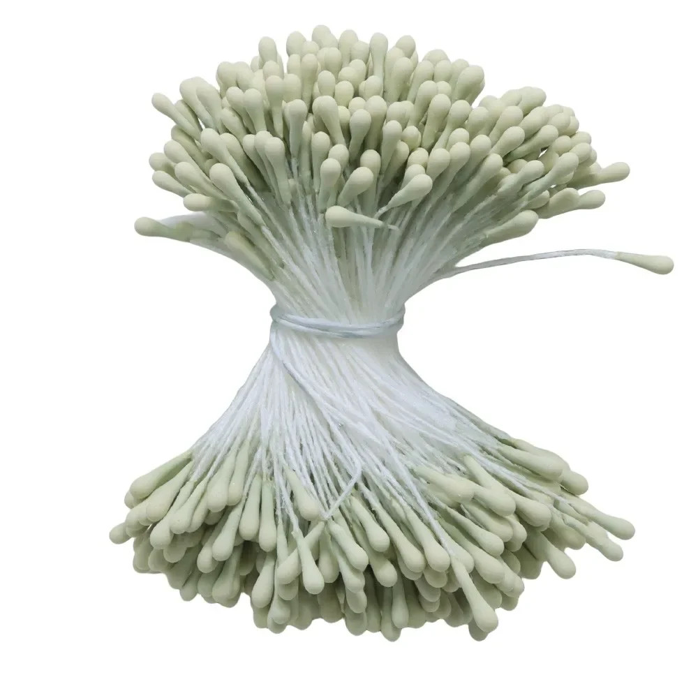 400Pcs 2Mm Moulti Options Artificial Flower Stamen Mini Pearl Floral Pistil for
