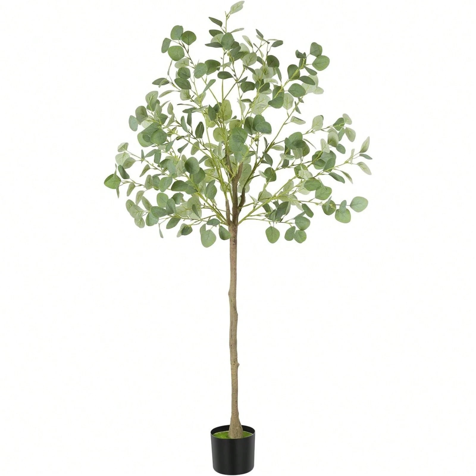 5FT Lifelike Artificial Eucalyptus Tree Faux Silk Plant in Nursery Pot