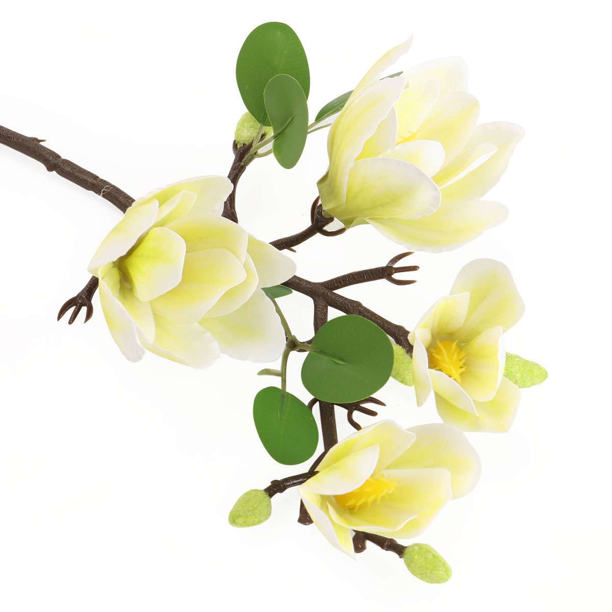 1/2X Faux Flower Magnolia Bouquet Artificial Flower Branch w/Stem Home Party lot
