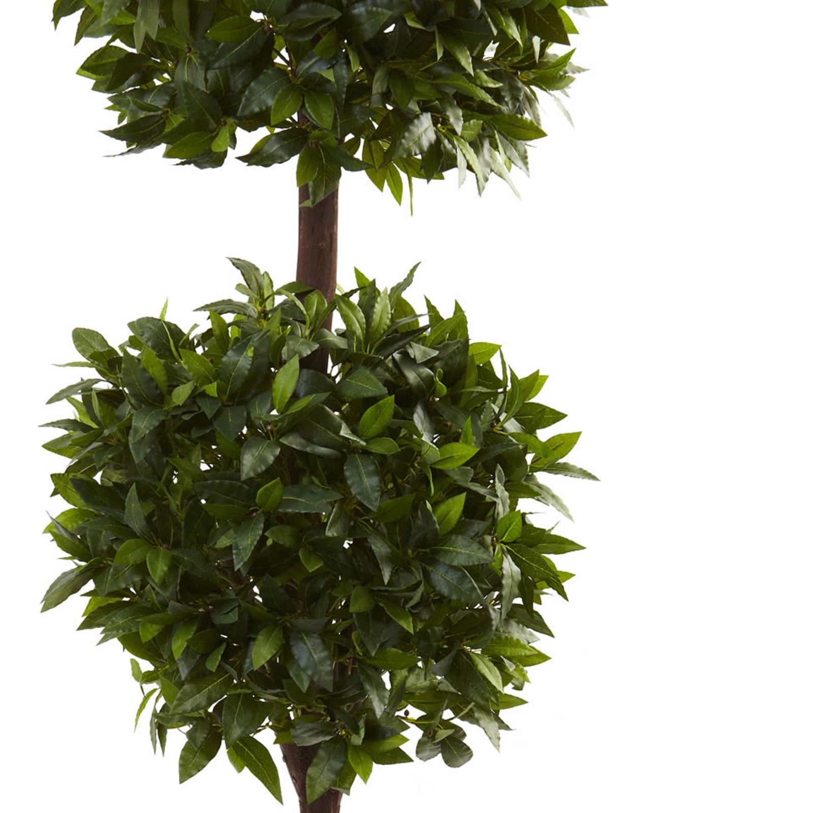 Nearly Natural 6ft Sweet Bay Double Ball Topiary in Green