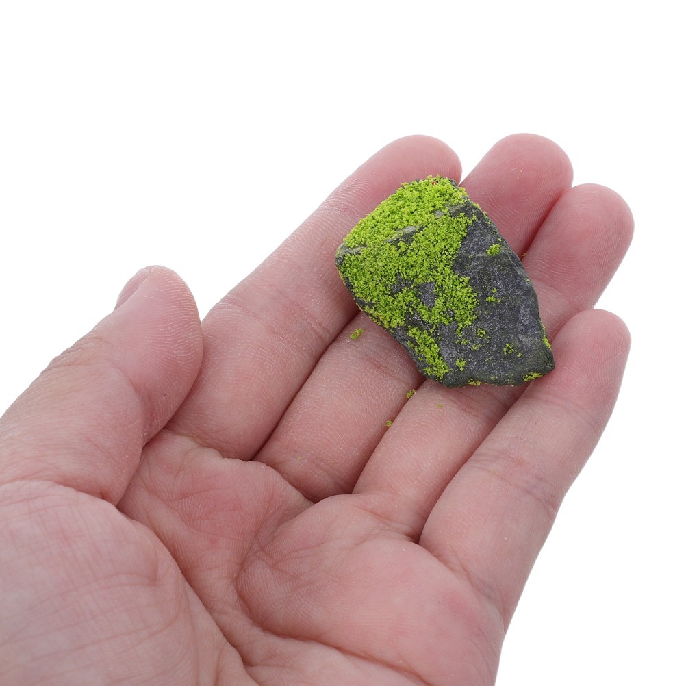 10pcs Artificial Moss Covered Rocks, Realistic Green Moss Stones for