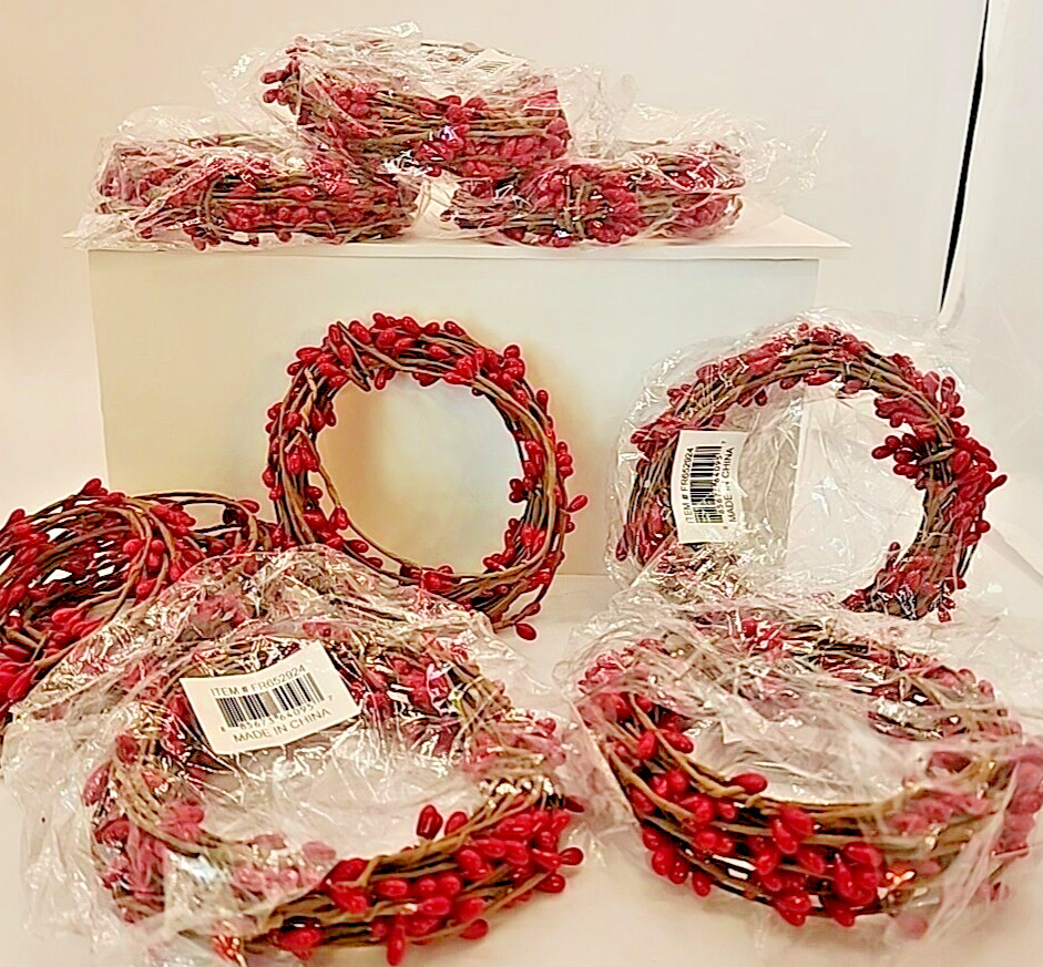 Primitive Pip Berry Garland ~ 18ft single ply roping ~ RED Seven Plus packages