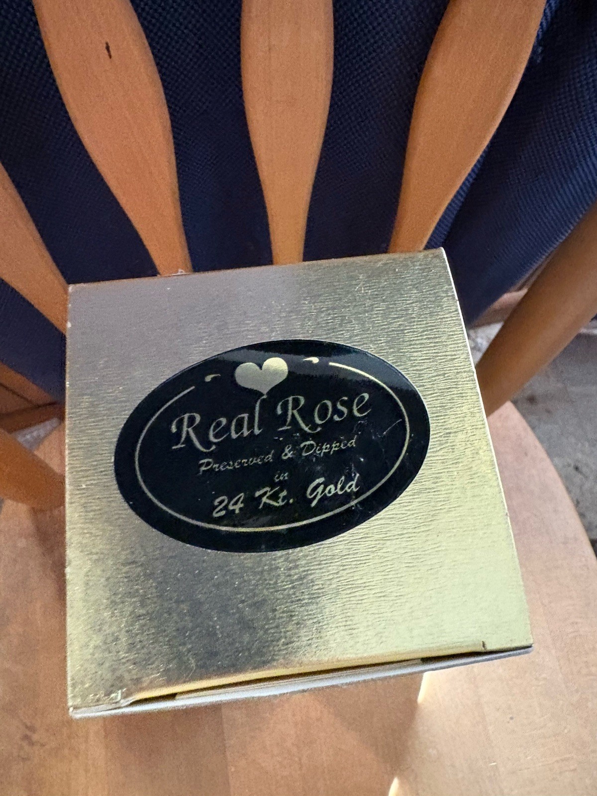 Real Rose Dipped In 24k Gold Pink Rose Flower Boxed Original Keepsake