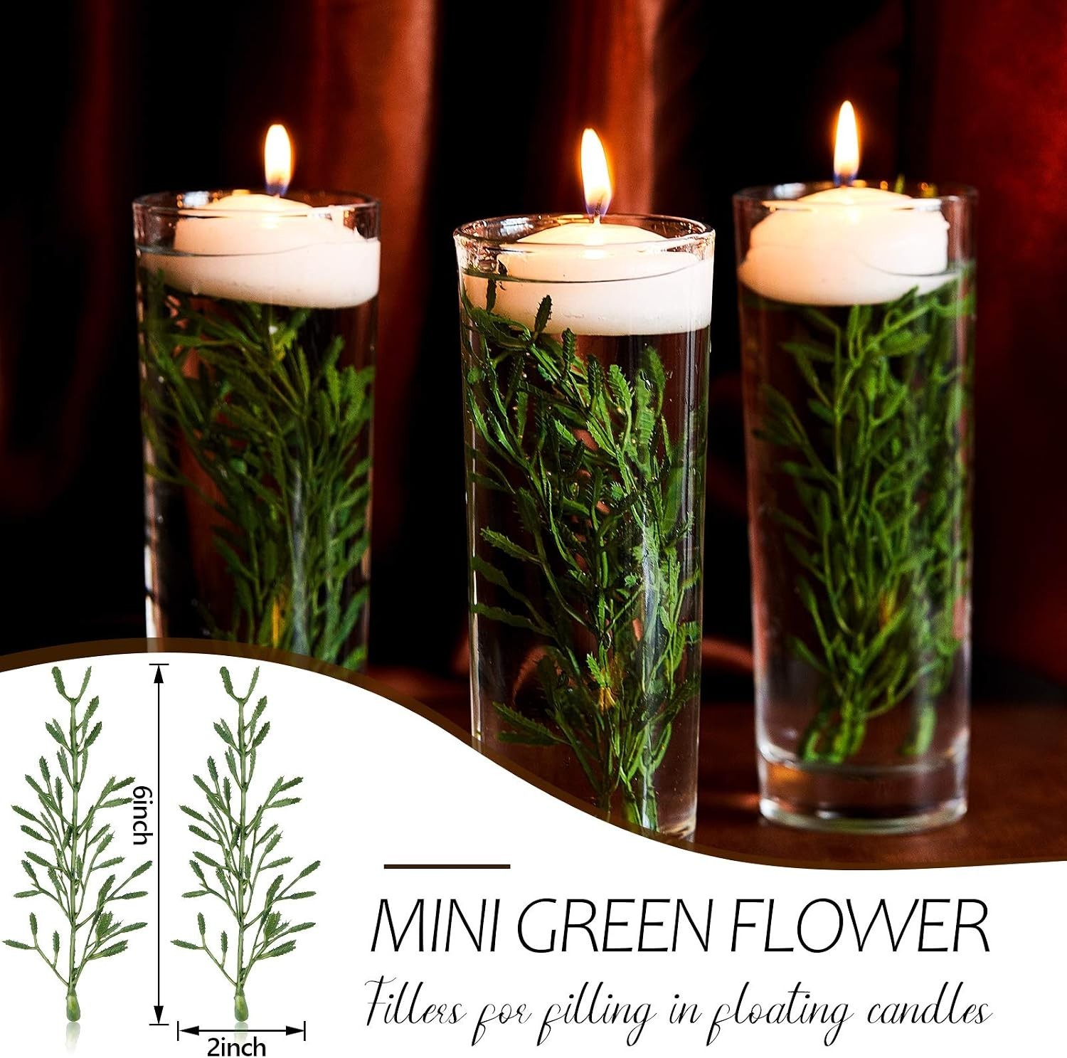 Bright and Shiny Faux Flower Vase Fillers – 50 Pcs for Stunning Centerpieces