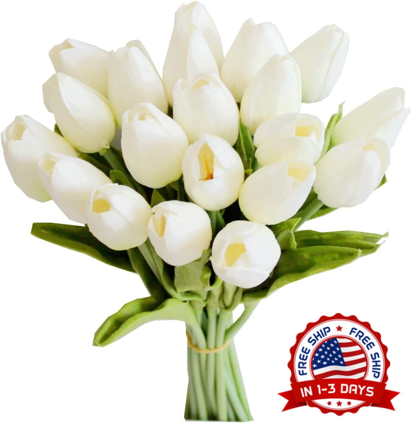 Flores Artificiales Simulación New Flor de tulipán Plantas Plástico De Seda NEW
