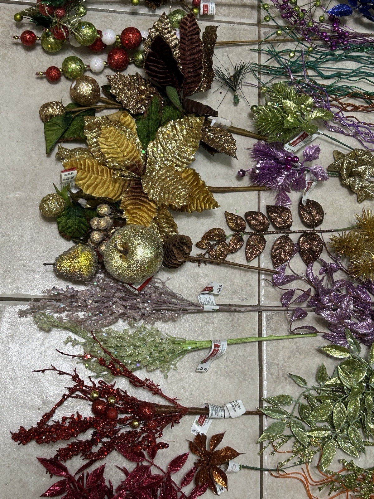 Artificial Stems And Blooms For Crafting/diy