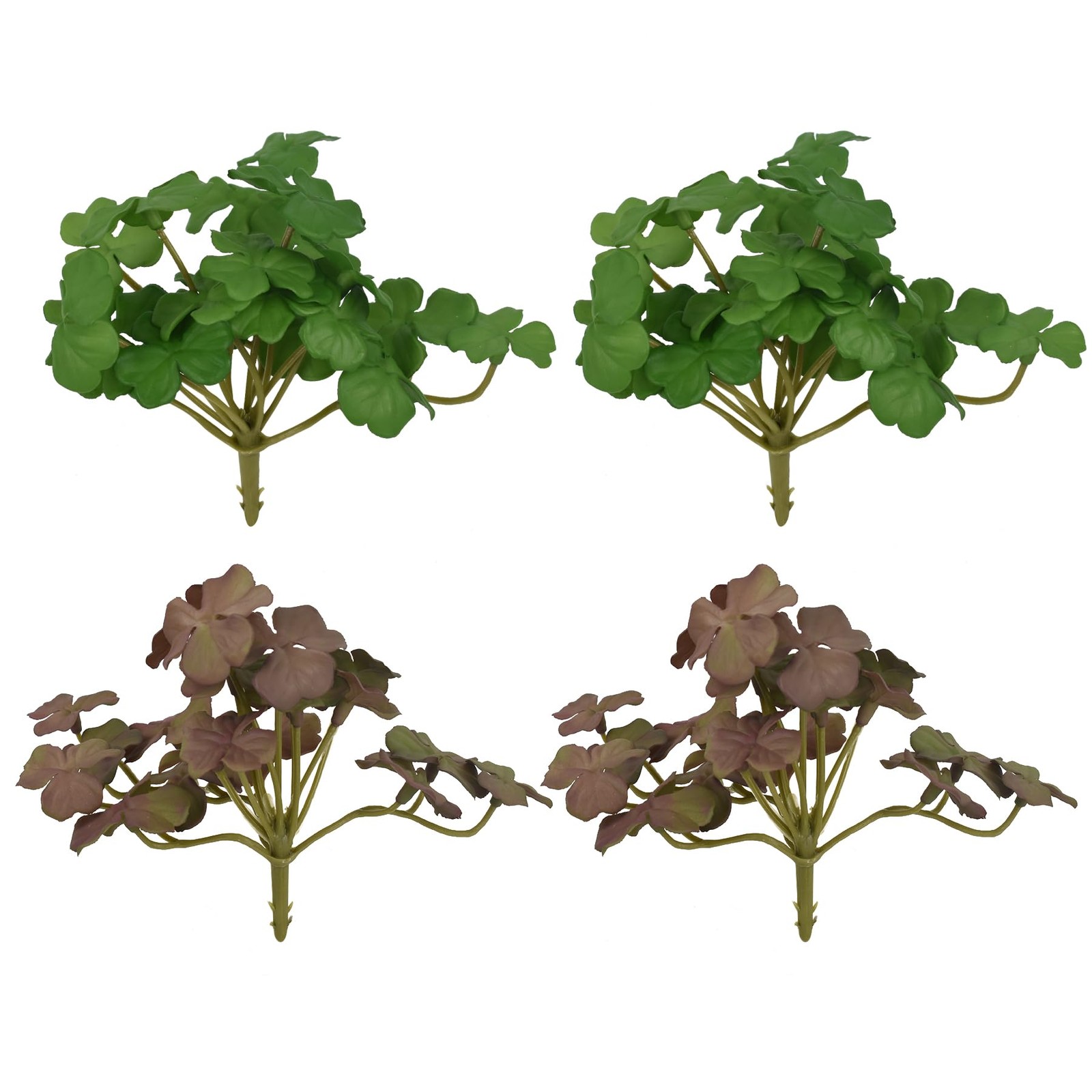Artificial Plants Clover Short Fake Green Plant For Window Stairway Garden Door
