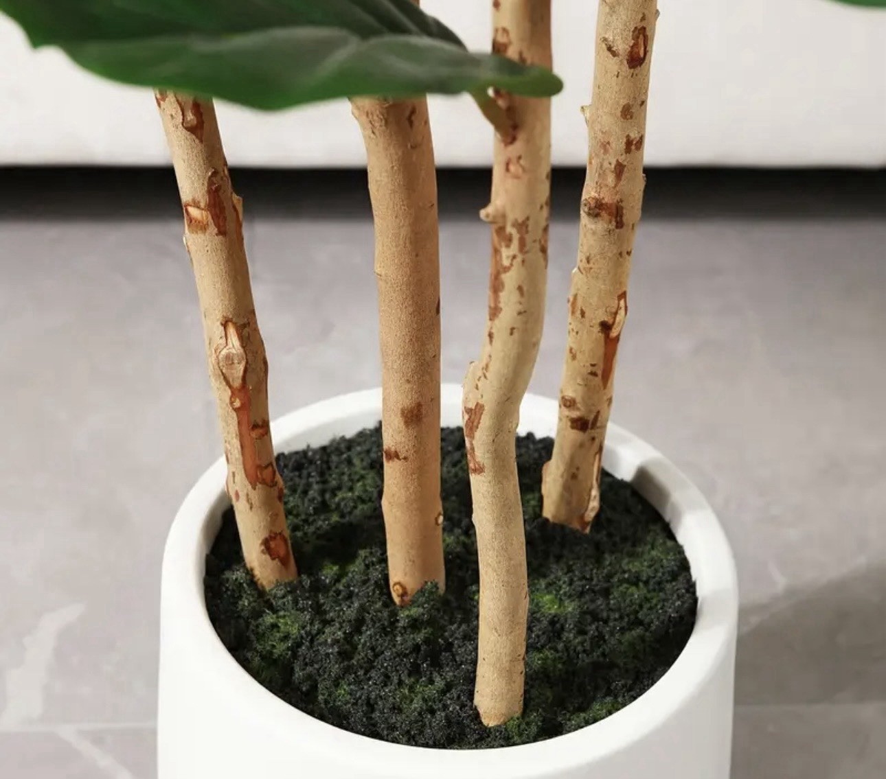7ft artificial fiddle leaf tree with white pot