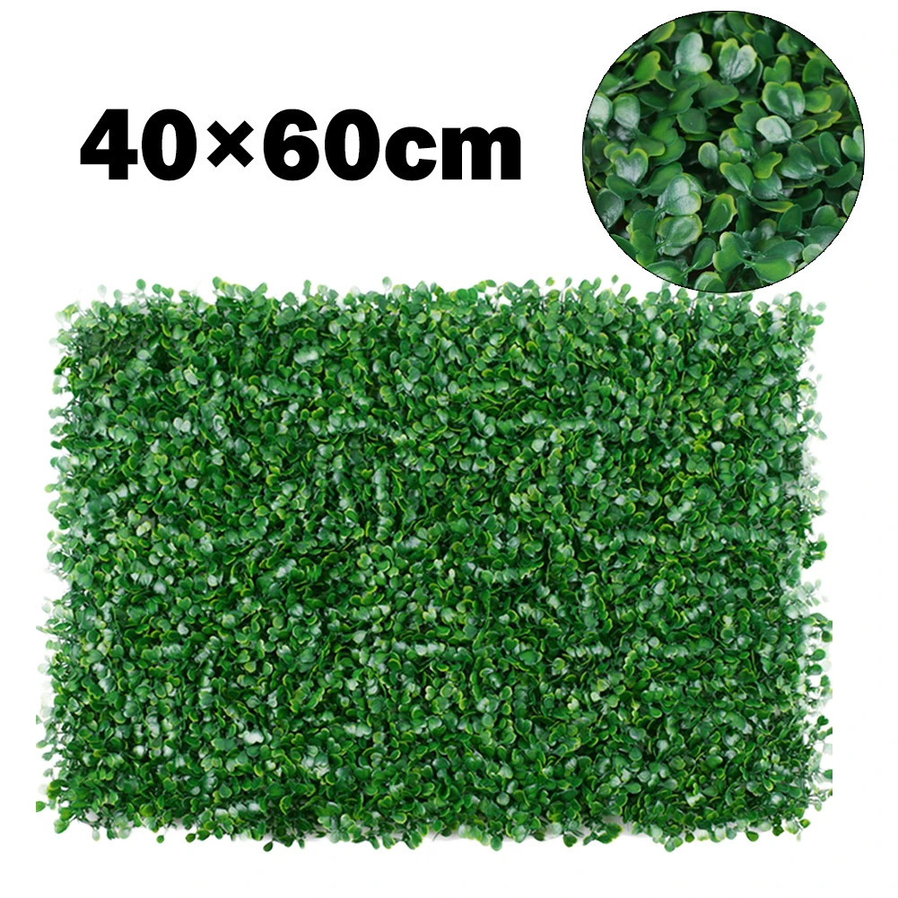 40x60cm Artificial Plant Walls Foliage Hedge Grass Mat Greenery Panels Fence