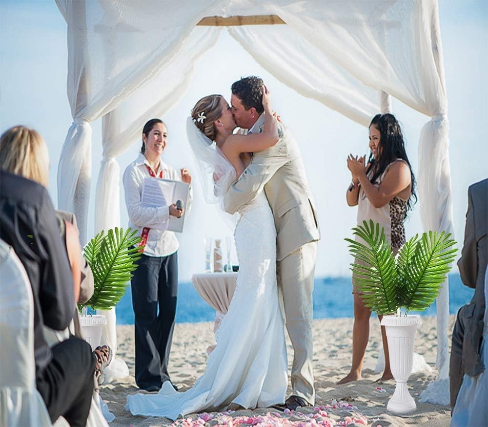 Eco-Friendly Faux Large Tropical Palm Leaves for Indoor Wedding & Party Styling