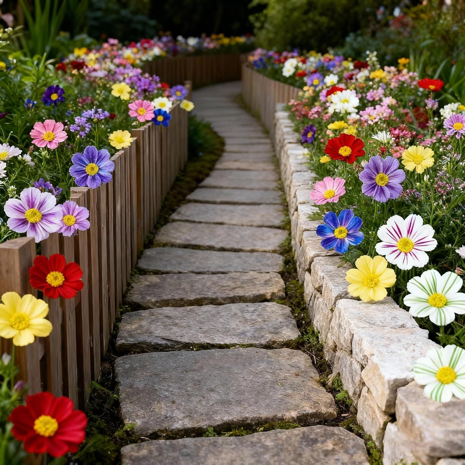 90 Bundles UV Resistant Artificial Flowers for Home, Garden & Wedding Decor