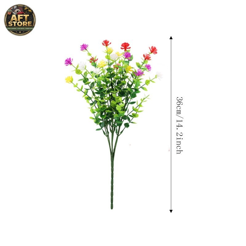 12pcs Primrue Artificial Flowers for Outdoor Decor