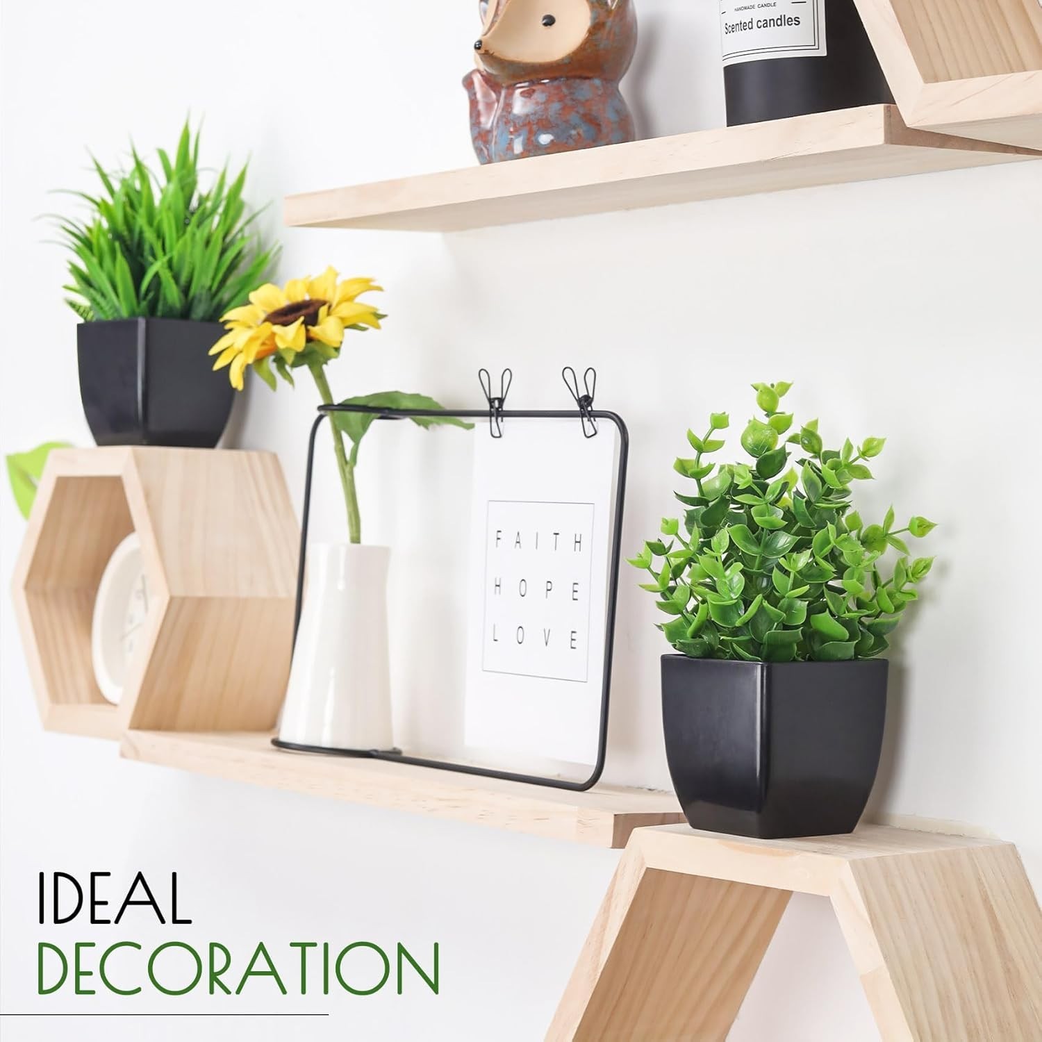 2 Pack Fake Plants Small Artificial Potted Plants Faux Plants Black Bathroom Acc