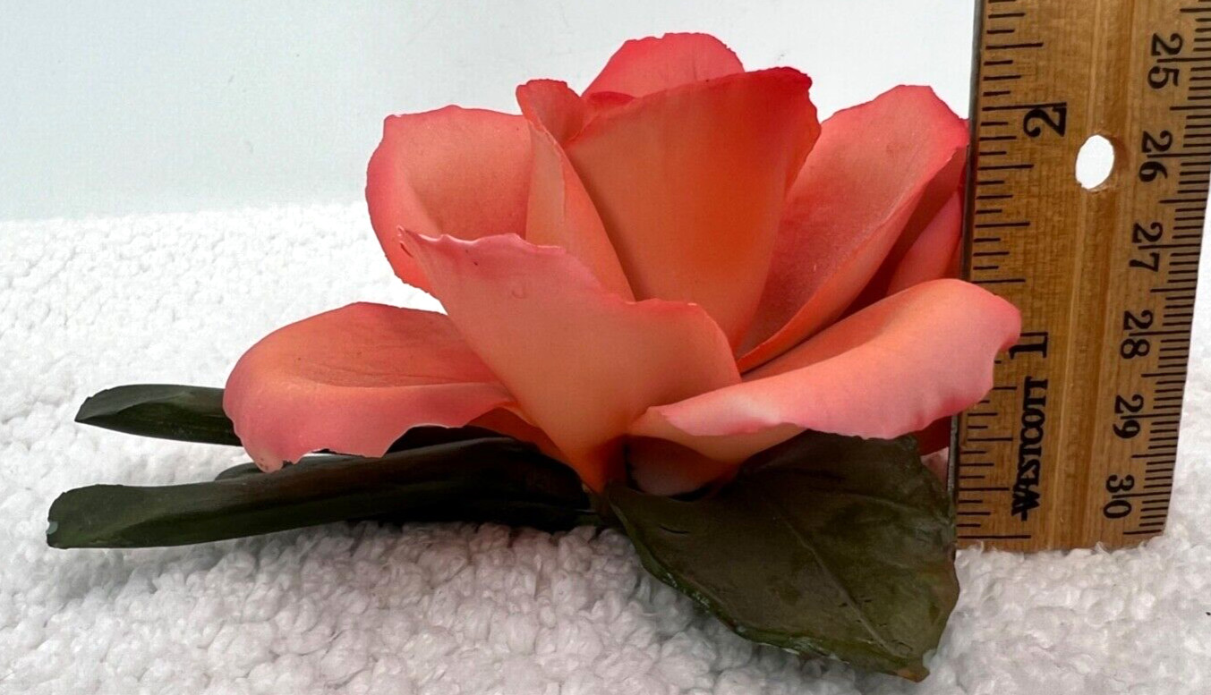 Capodimonte Flower Red – Pink Rose Italy Porcelain Napoleon Sticker