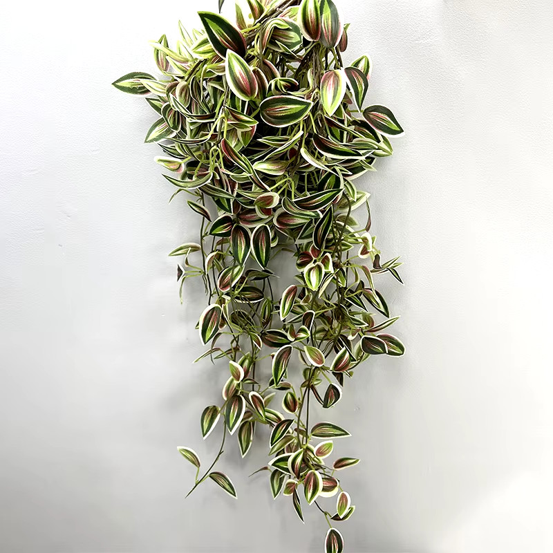 75Cm Long Artificial Vines Leaves Fake Hanging Plants Silk Tree Leafs Green