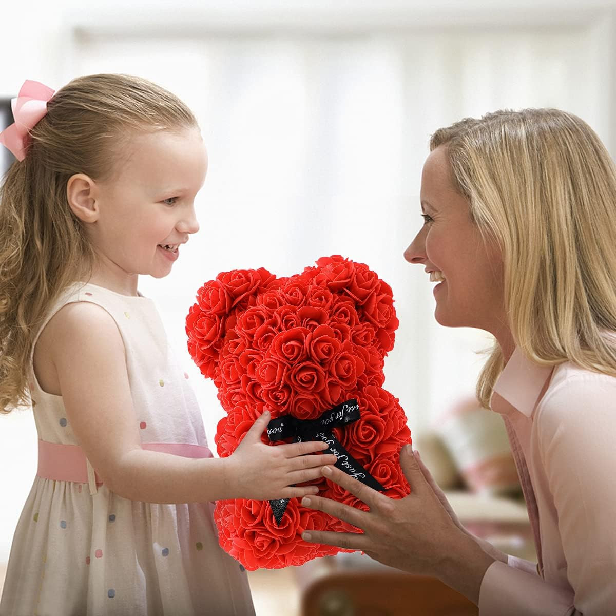 Rose TeddyBear – Rose Bear, Infinity flowers, Teddy Bear,Gift for Mothers Day,V