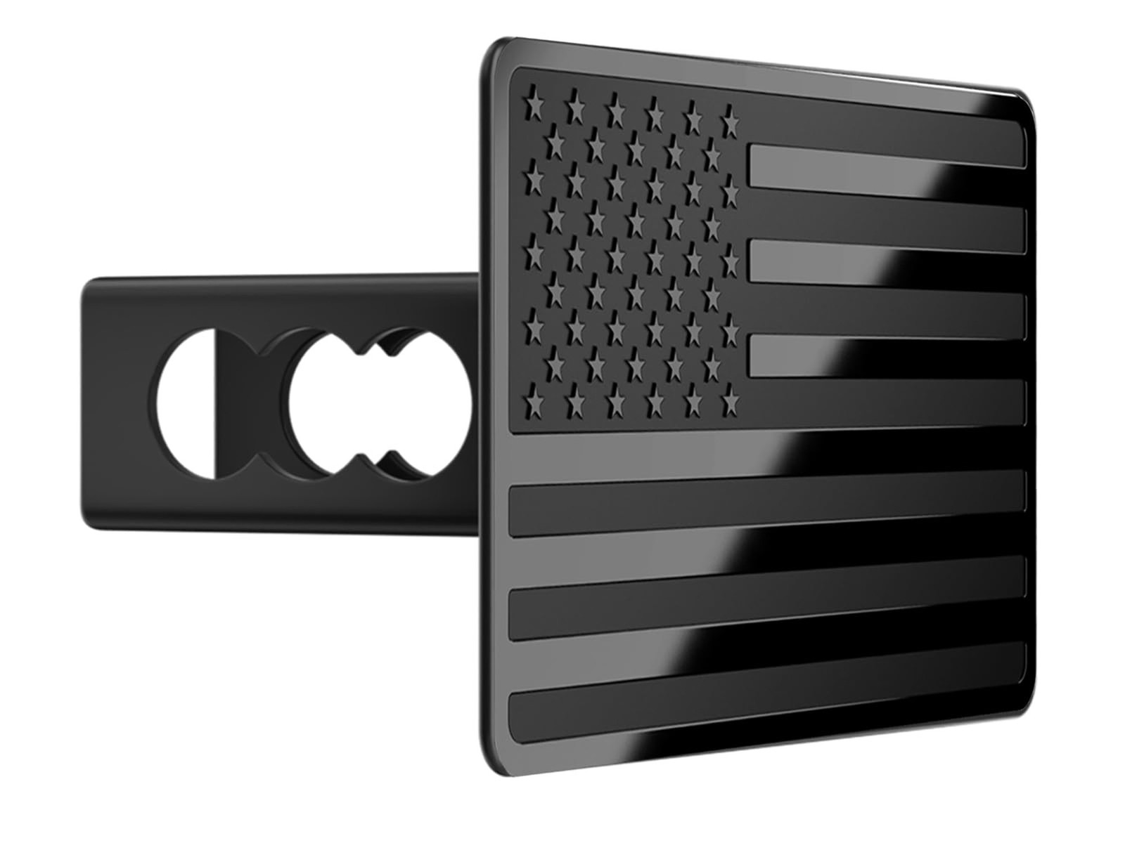 1 1/4 Inch American Flag Trailer Hitch Cover Plug with 5/8-Inch Pin Diameter …