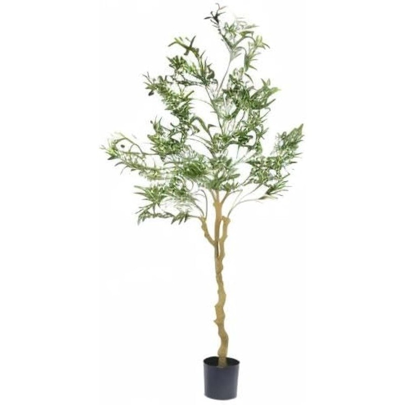 Realistic Artificial Olive Tree Lifelike Green Decor Indoor Plant Gift Idea New
