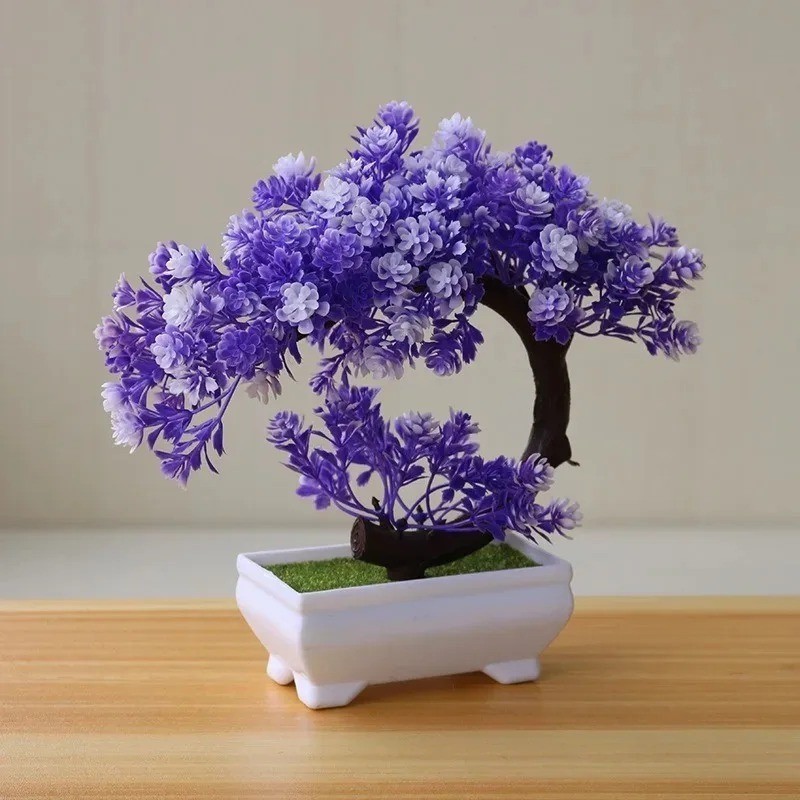 Artificial Potted Bonsai Tree Fake Plant Home Office Wedding Decor Ornament