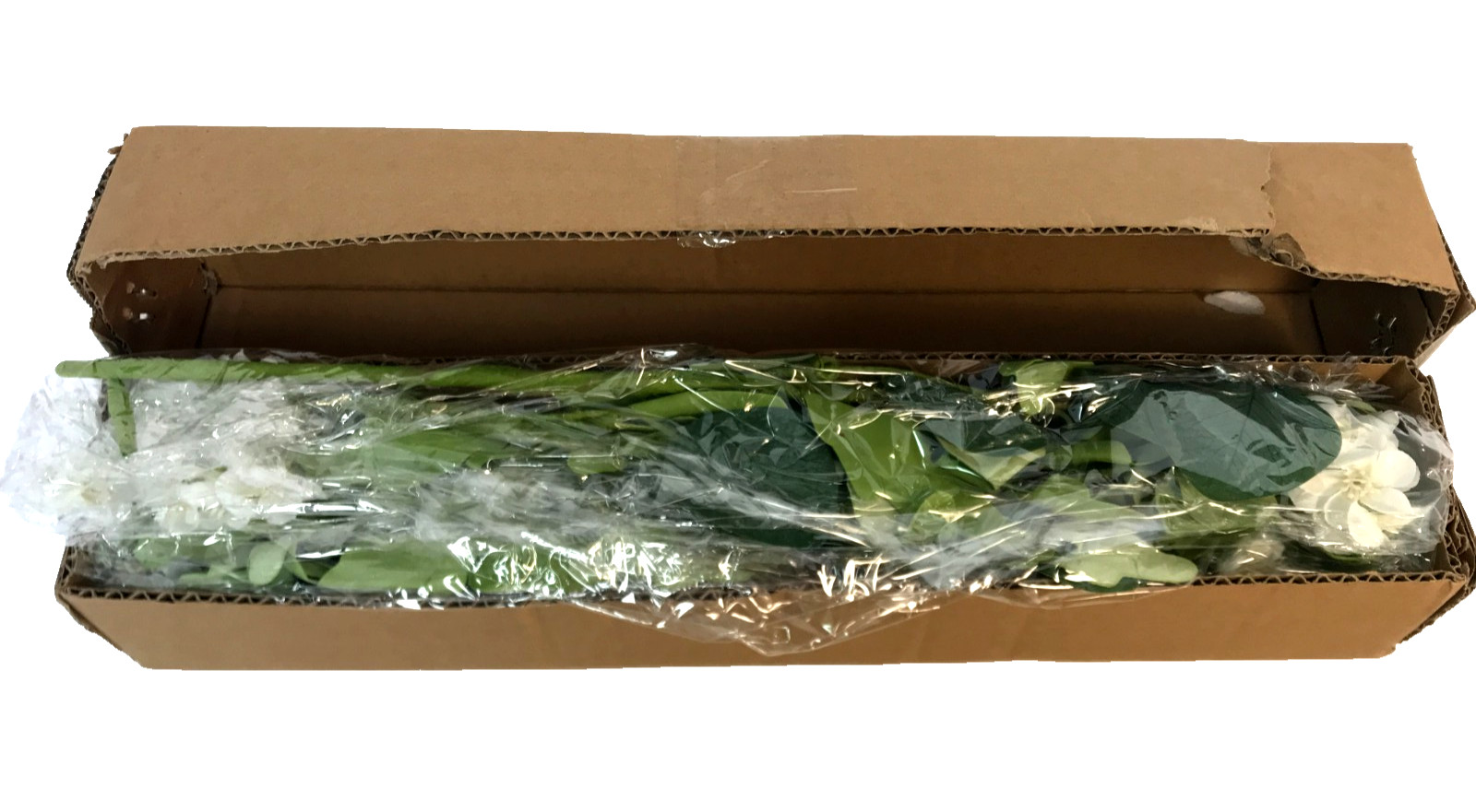 Artificial Eucalyptus Stems Faux Greenery Branches White Faux Flowers 2 Pack