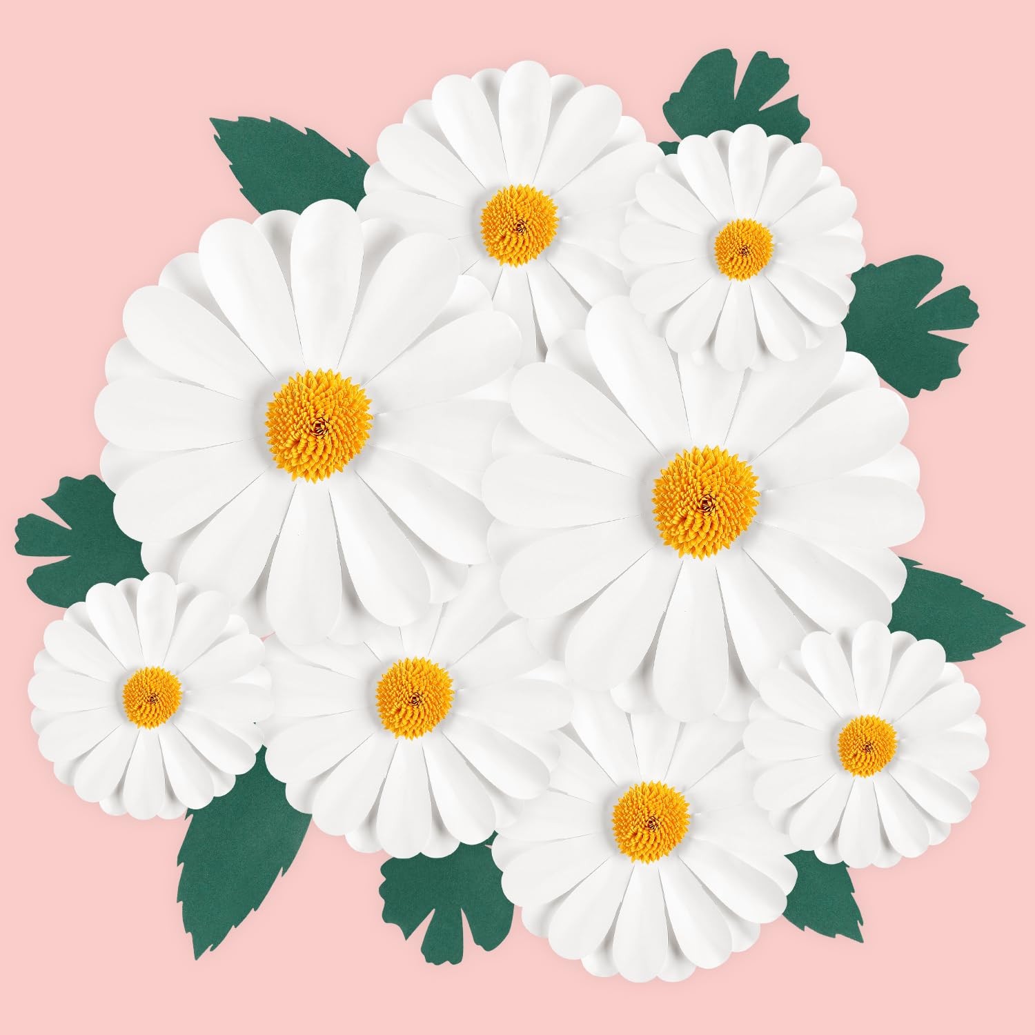 Paper Flowers Decorations for Wall Giant Daisy Artificial Flowers Bulletin Bo…
