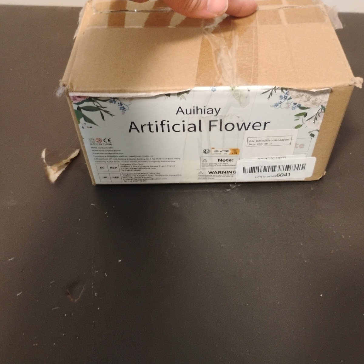 Auihiay White Artificial Flowers New
