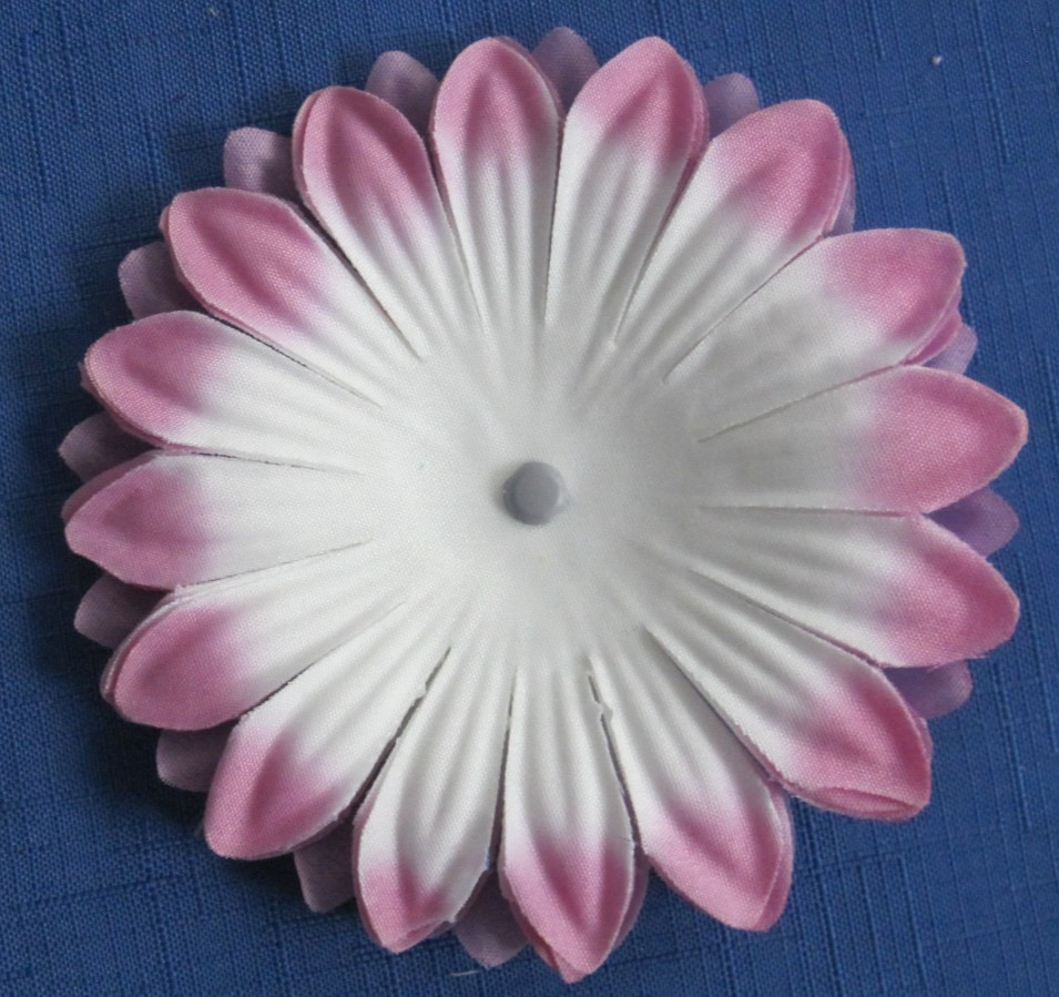 #2 Lot-12 Layers Used Silk Flower Petals 3.5-5″ Brads Multiple Colors Sizes