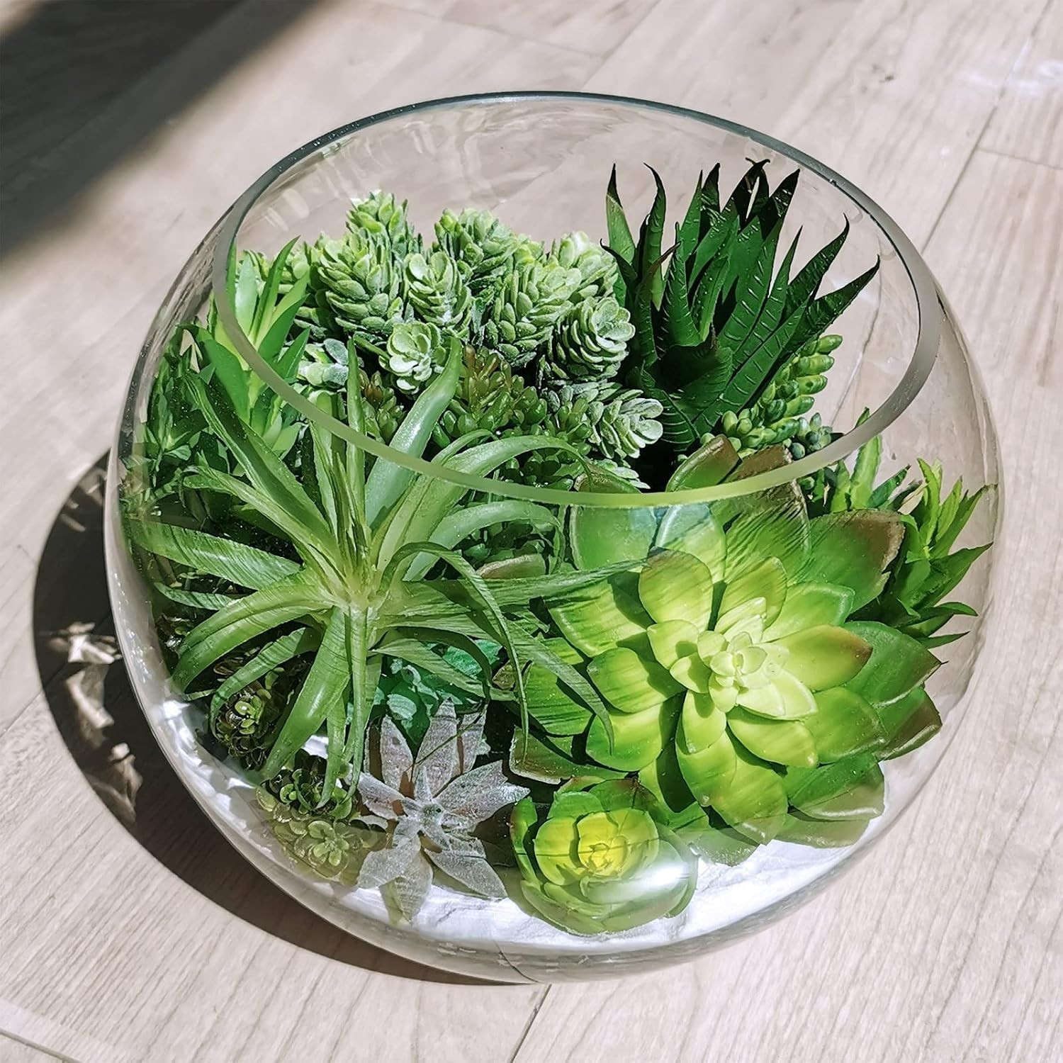 19 Pcs Assorted Artificial Succulents Plants Unpotted Small Green Hanging Suc…