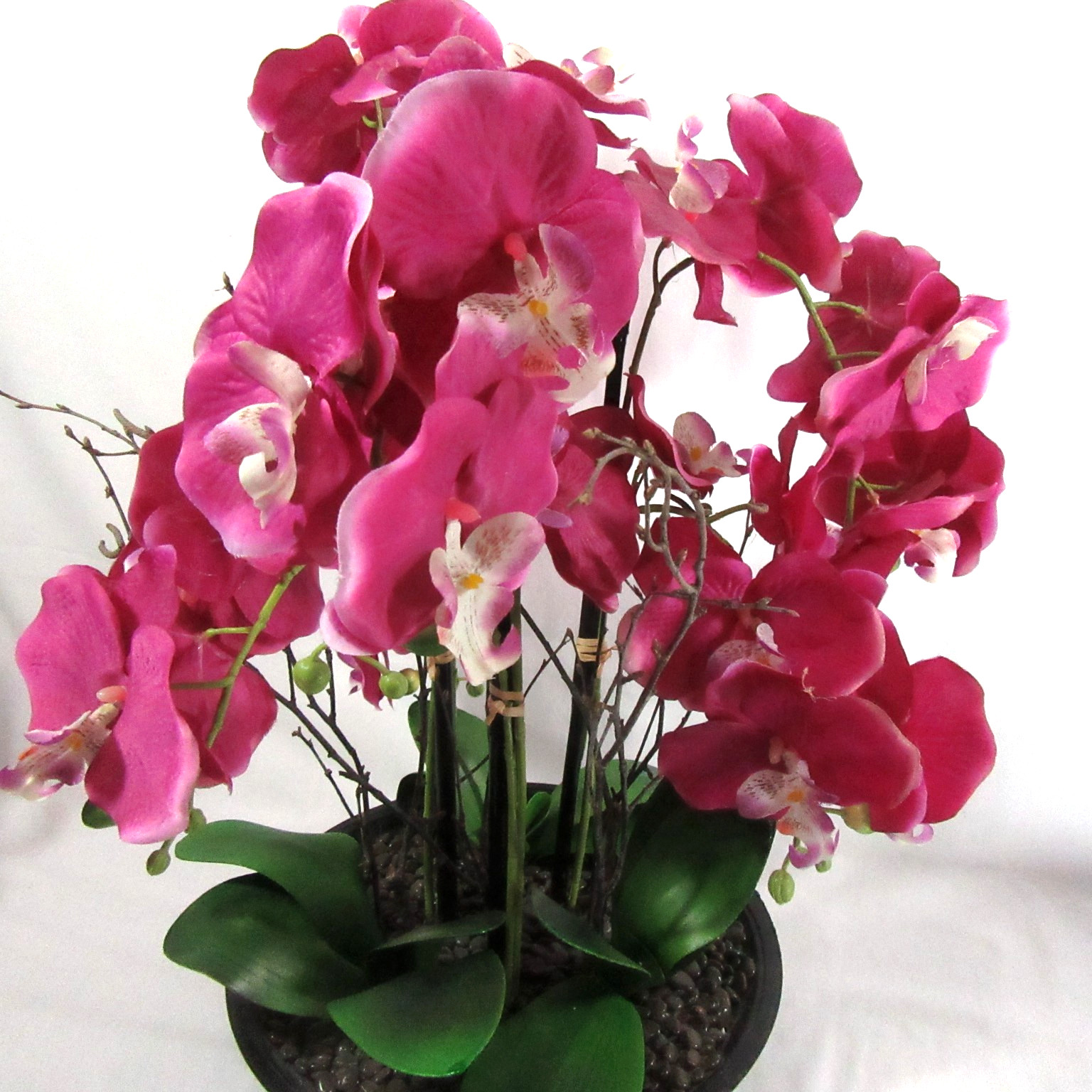 Artificial Orchid Floral Pink Table Centerpiece Large Silk Flower Arrangement