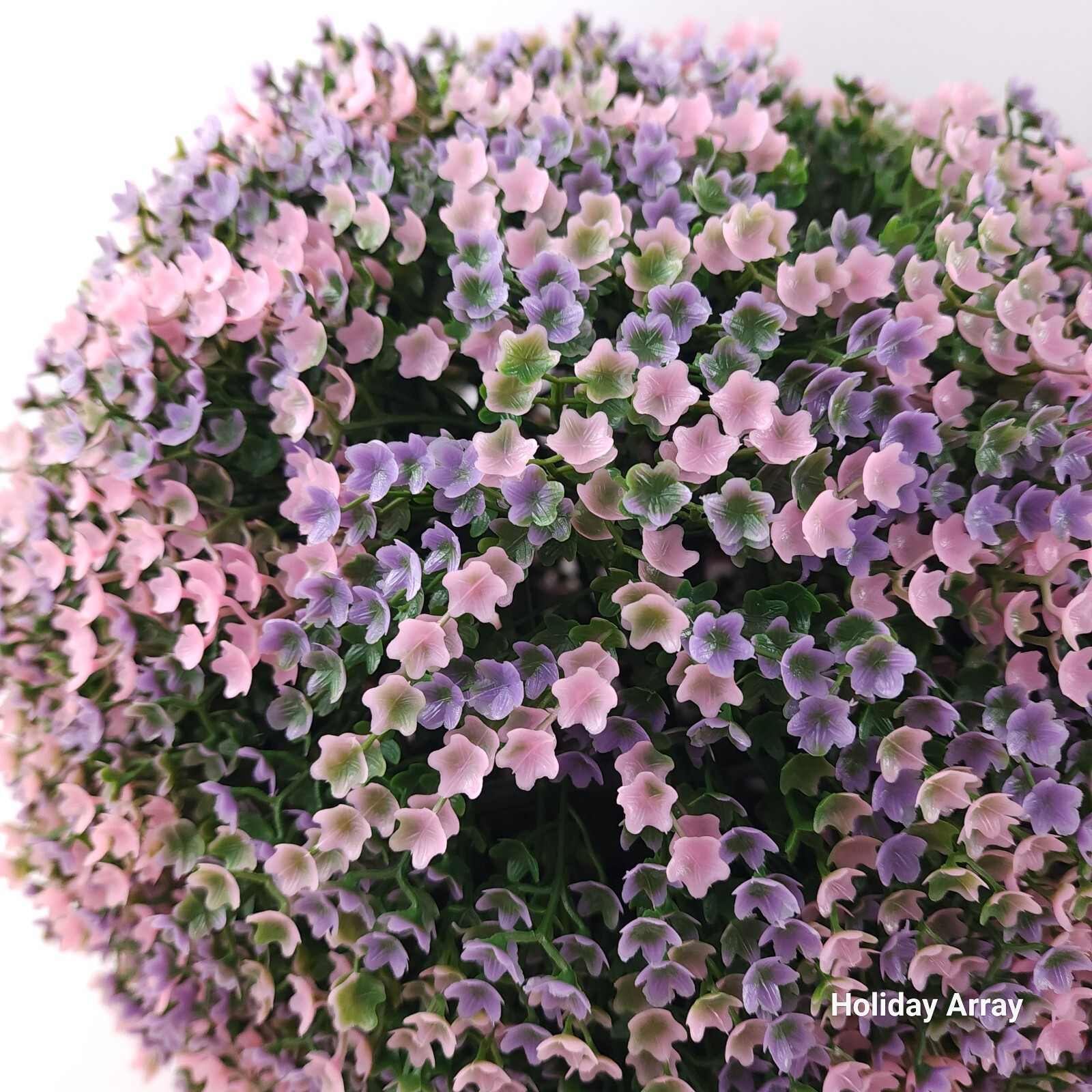 Wicker Park Set of (2) 13″ Faux Flower Indoor/ Outdoor Garden Spheres Light Pink