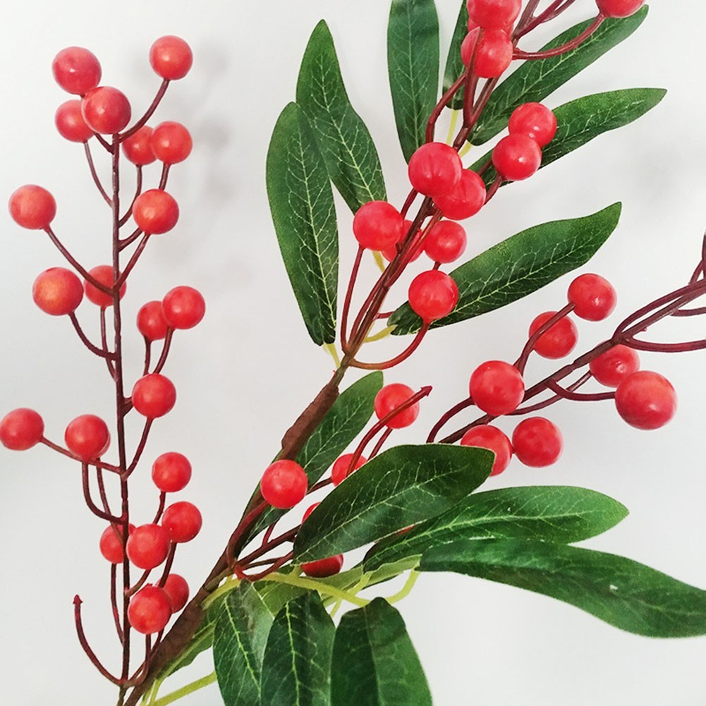 Eye catching Simulated Fruit Blueberry Berry Branch for Office Enhancement