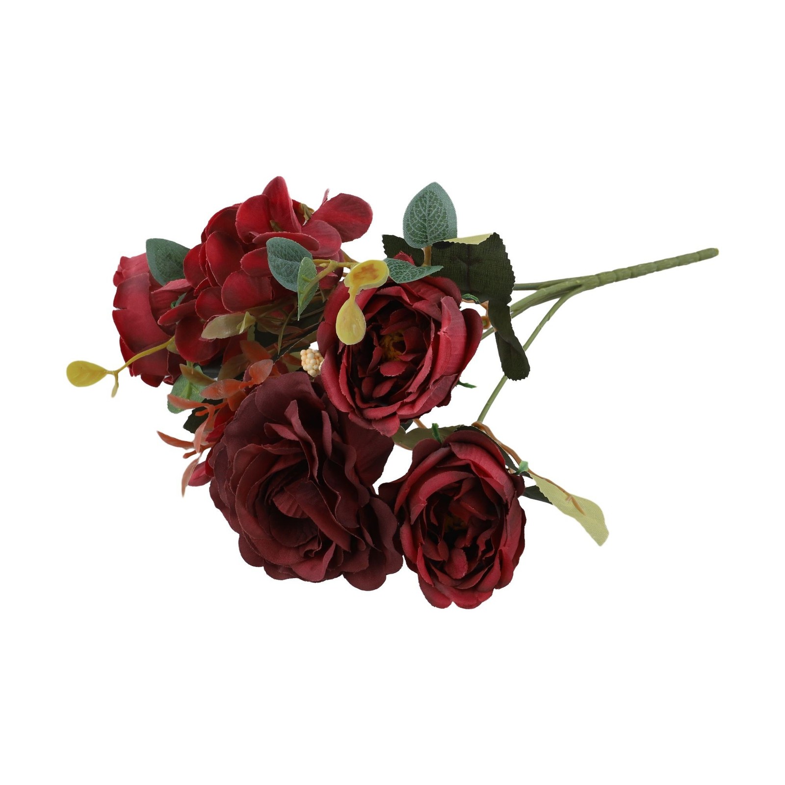 Silk Flowers Artificial Peony Bouquet for Autumn For Weddings and Decor