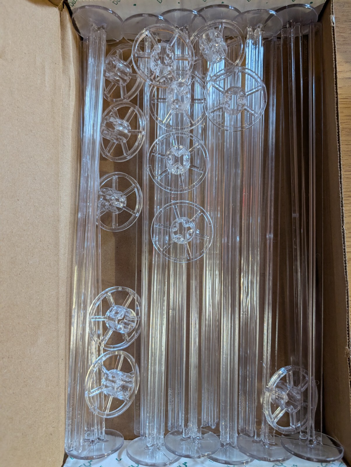 Lomey Pedestals 14″ – Floral And Balloon Design | Helium Alternative 12PCS
