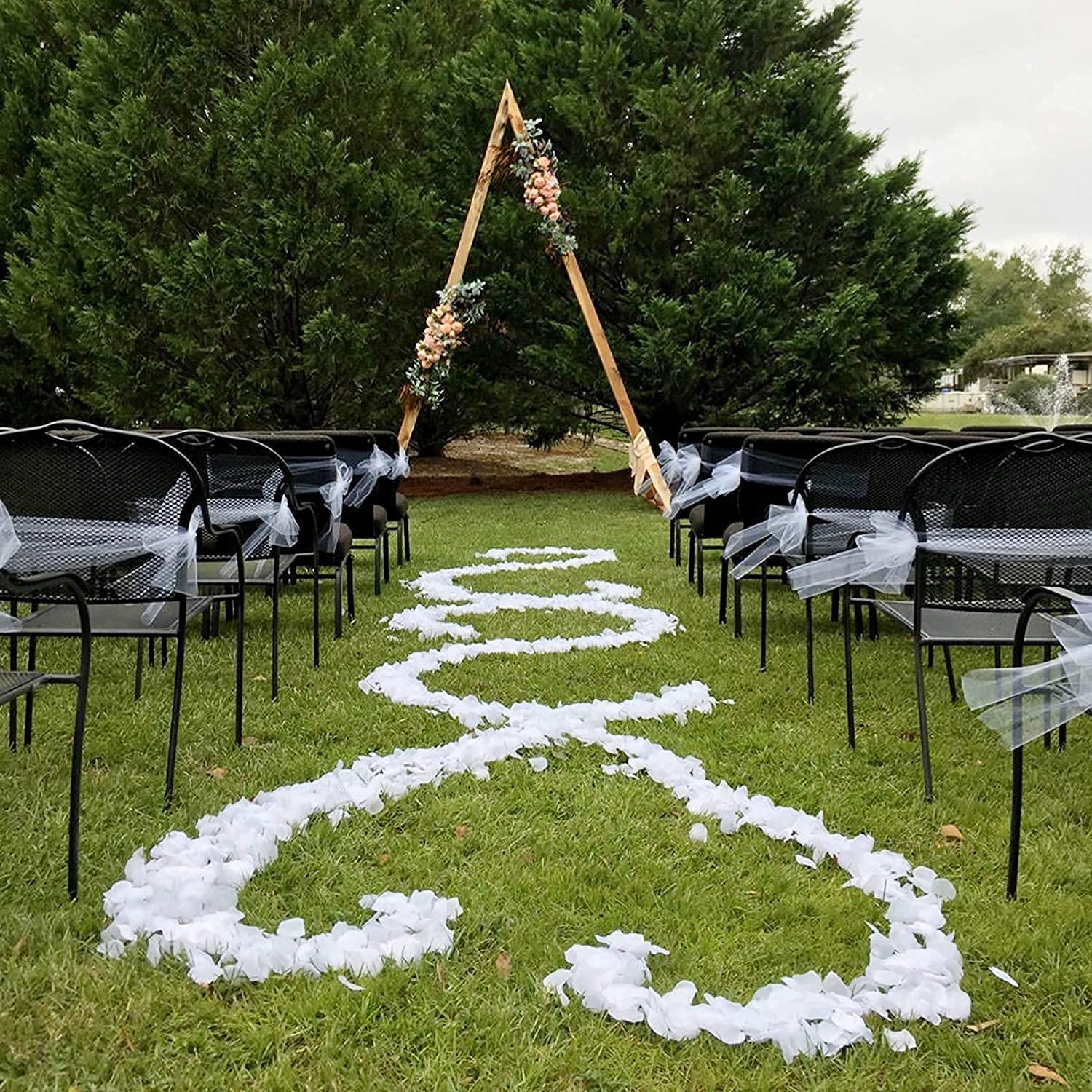 3000pcs White Rose Petals, Artificial Non-Woven, Wedding Decorations, Party