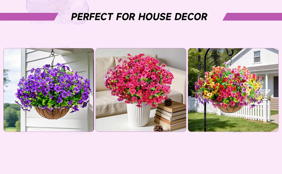 Artificial Flowers 12 Bundles, Faux Daisy and Eucalyptus Greenery Stems for