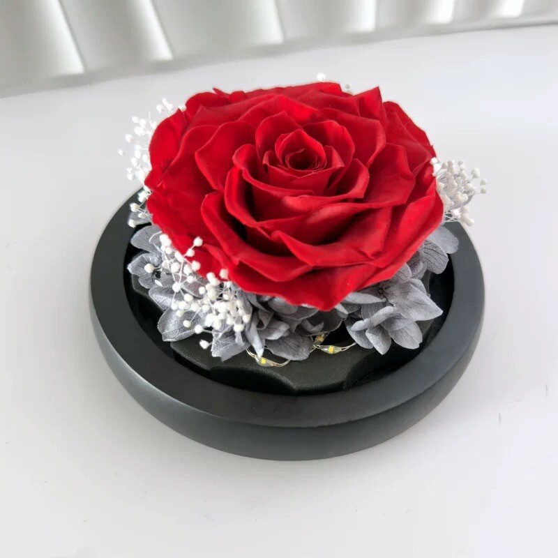 Eternal Rose flower Preserved rose everlasting rose flower gift with Led Light