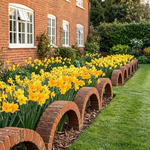 Hananona 10 Pcs Artificial Daffodils Flowers Narcissus Faux Spring Flowers Fa…
