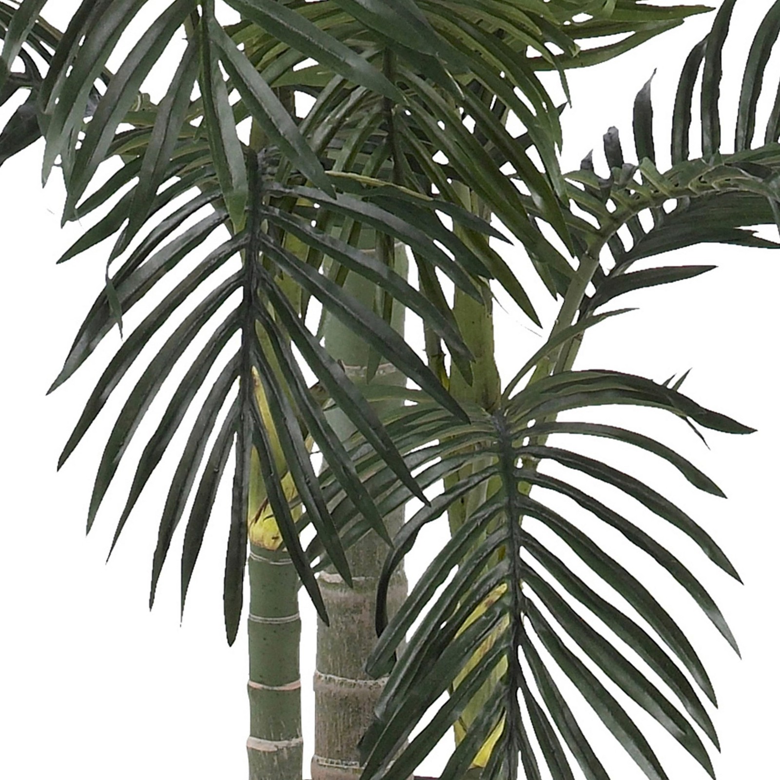 Nearly Natural 6.5ft Artificial Golden Cane Palm Tree, Lifelike Silk Indoor P…