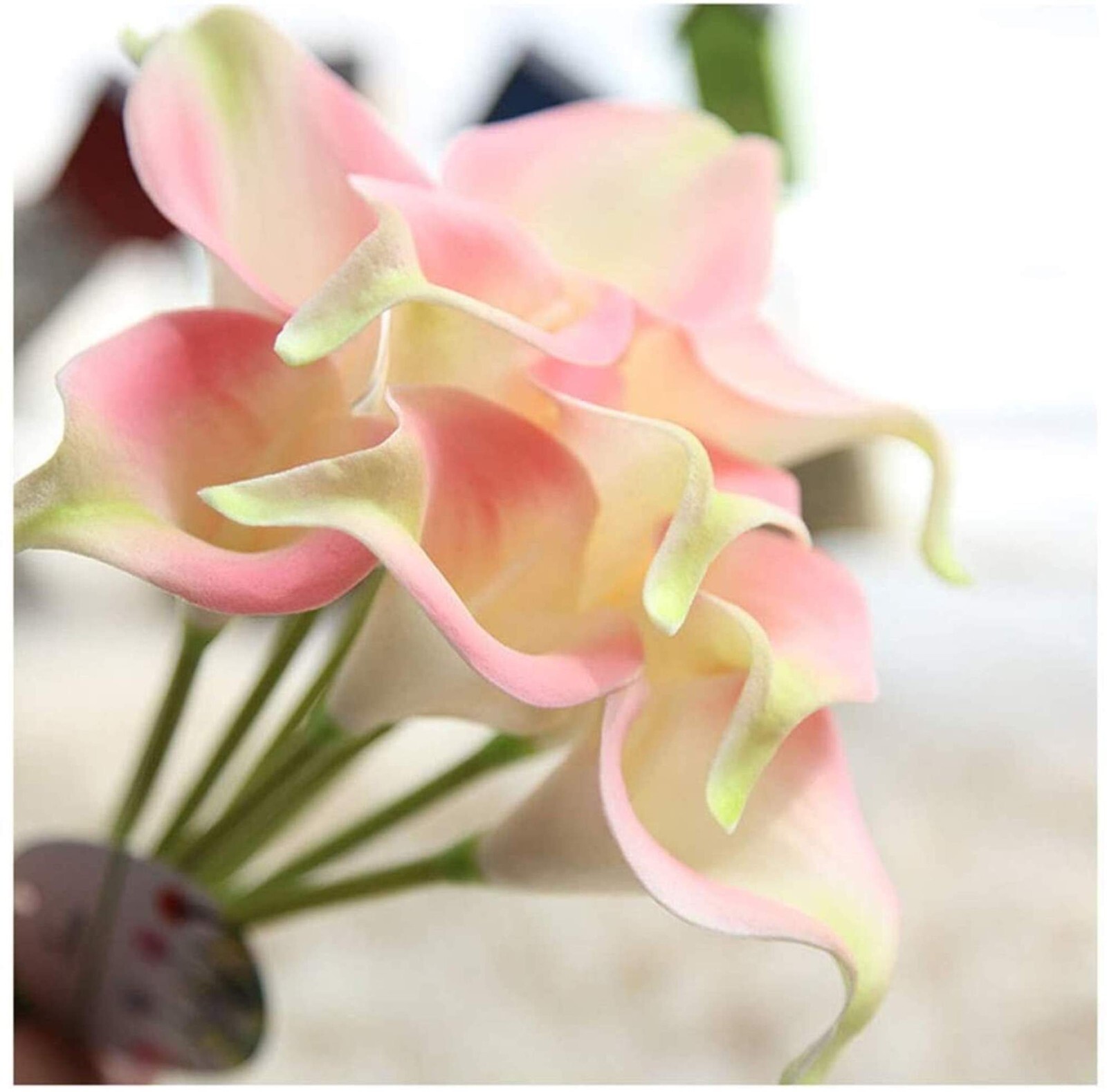 Real Touch Latex Calla Lily Bunch 14in Artificial Spring Flowers Pack of 20