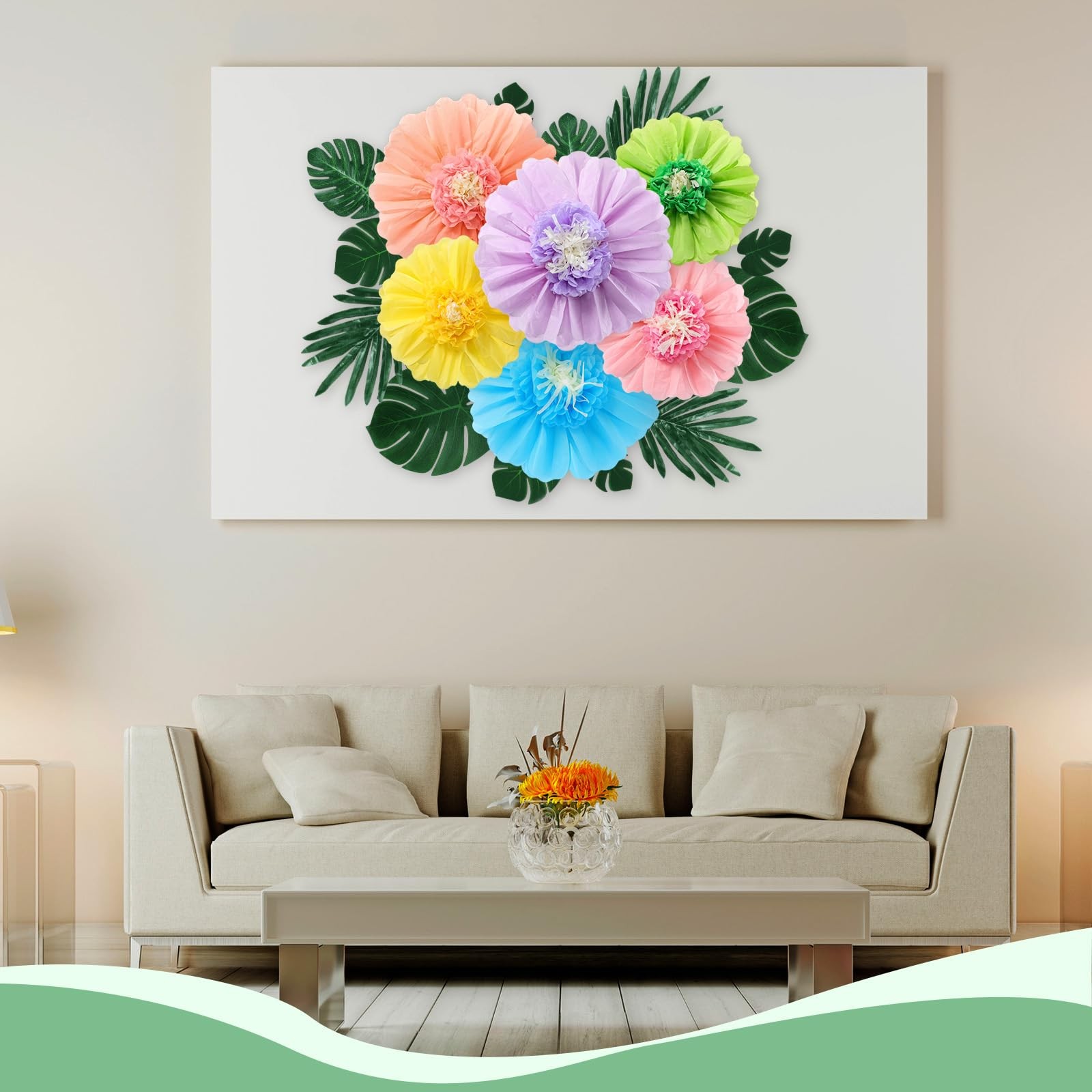40 Pcs Hawaiian Hibiscus Decoration Large Tissue Paper Flowers and Artificial…